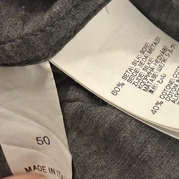 BRUNELLO CUCINELLI SILK & COTTON JERSEY SHIRT SPREAD COLLAR 60% Silk. 40% Cotton - Picture 5 of 5